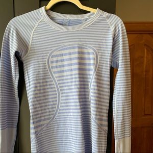 Lululemon striped long sleeve swiftly tech